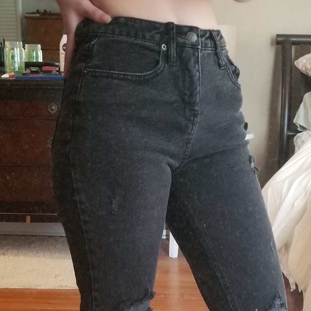 High waisted mom jeans